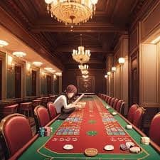 Antarmuka taruhan American Roulette di aplikasi cepat 777